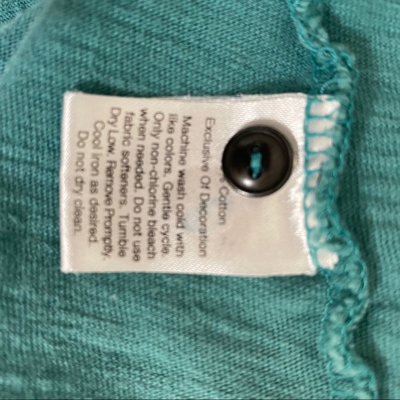 Eddie Bauer Green Peasant Top Size XXL - Picture 7 of 8